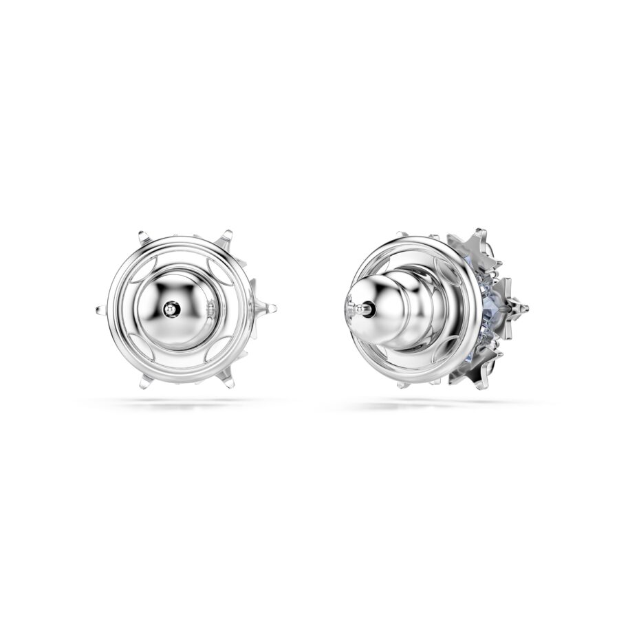 Swarovski Naušnice Magic Stud, Bijeli ton, Plava, Pahuljica