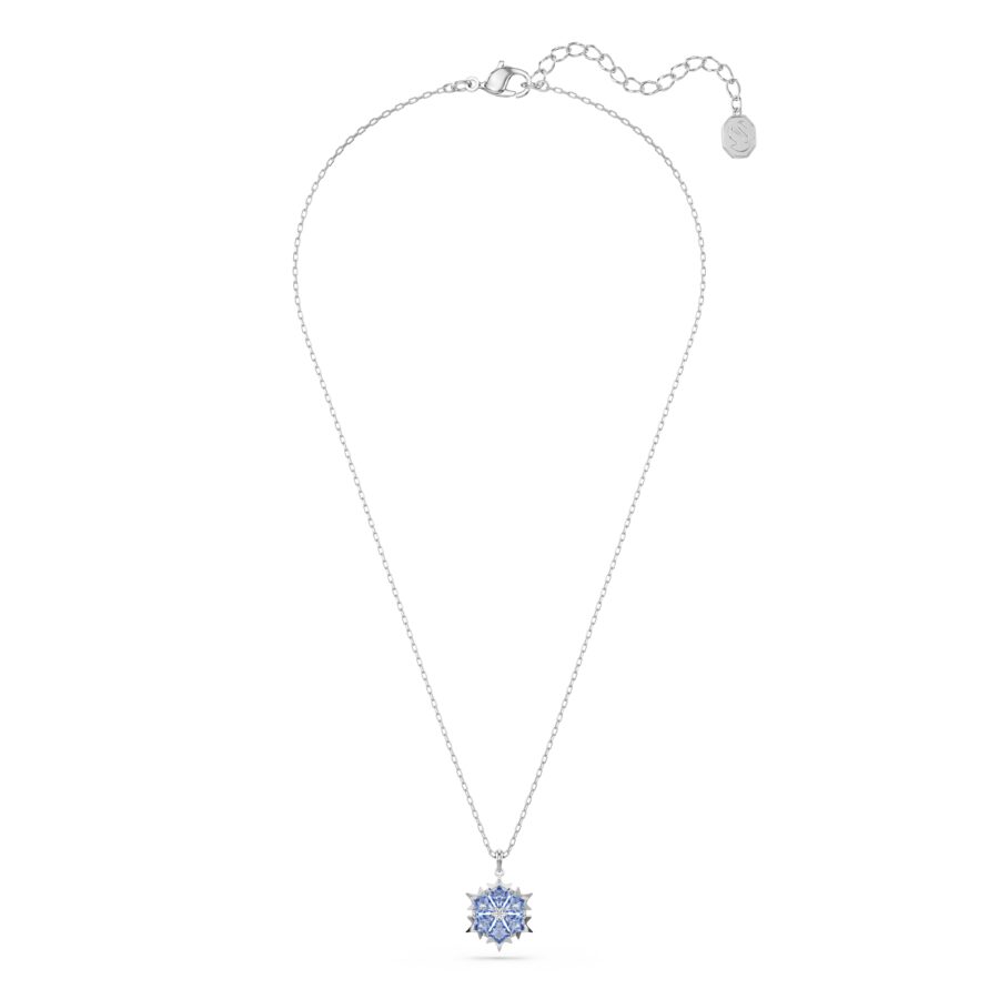 Swarovski lancic Magic, Bijeli ton, Plava, Pahuljica