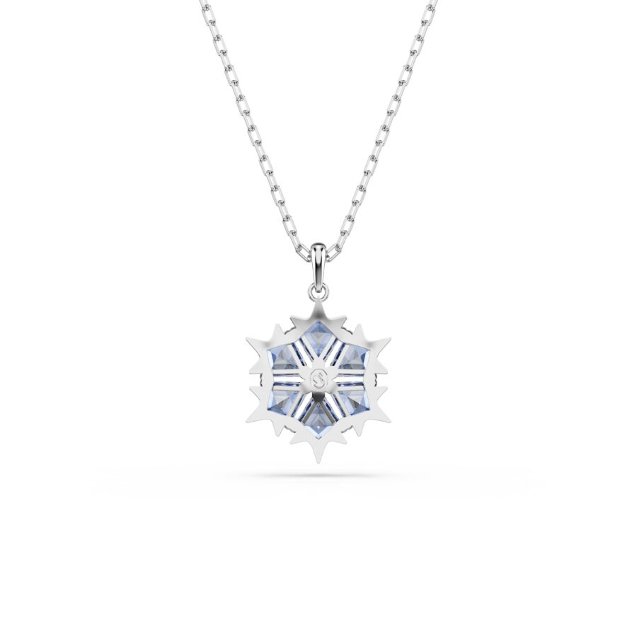 Swarovski lancic Magic, Bijeli ton, Plava, Pahuljica
