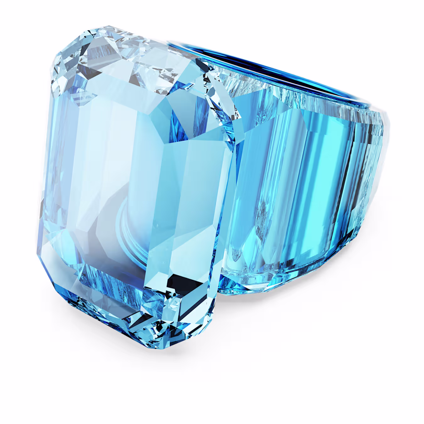 Swarovski prsten Lucent Cocktail, Plava, Octagon
