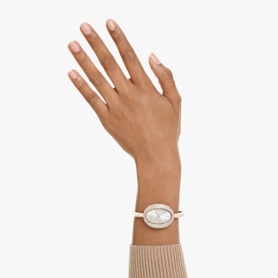 Swarovski sat Imber bangle, Champahne ton, Zlatni ton, Metalna narukvica, Swiss