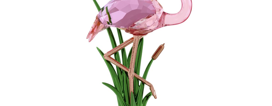 Swarovski kristalna figura Idyllia Flamingo