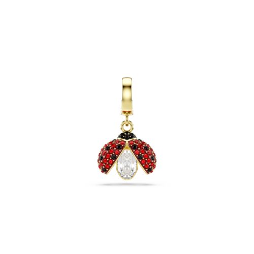 Swarovski charm Idyllia, Zlatni ton, Crvena, Bubamara
