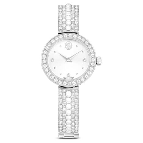 Swarovski sat Matrix bangle, Bijela, Kristal narukvica, Swiss