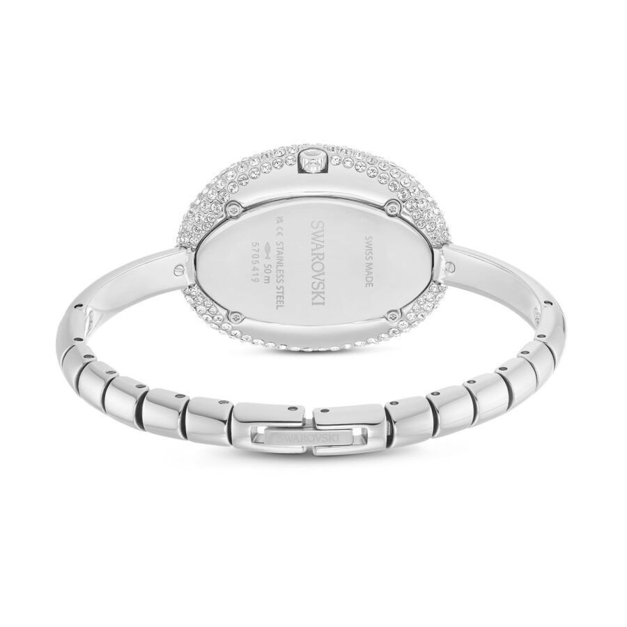 Swarovski sat Imber bangle, Srebrni ton, Metalna narukvica, Swiss