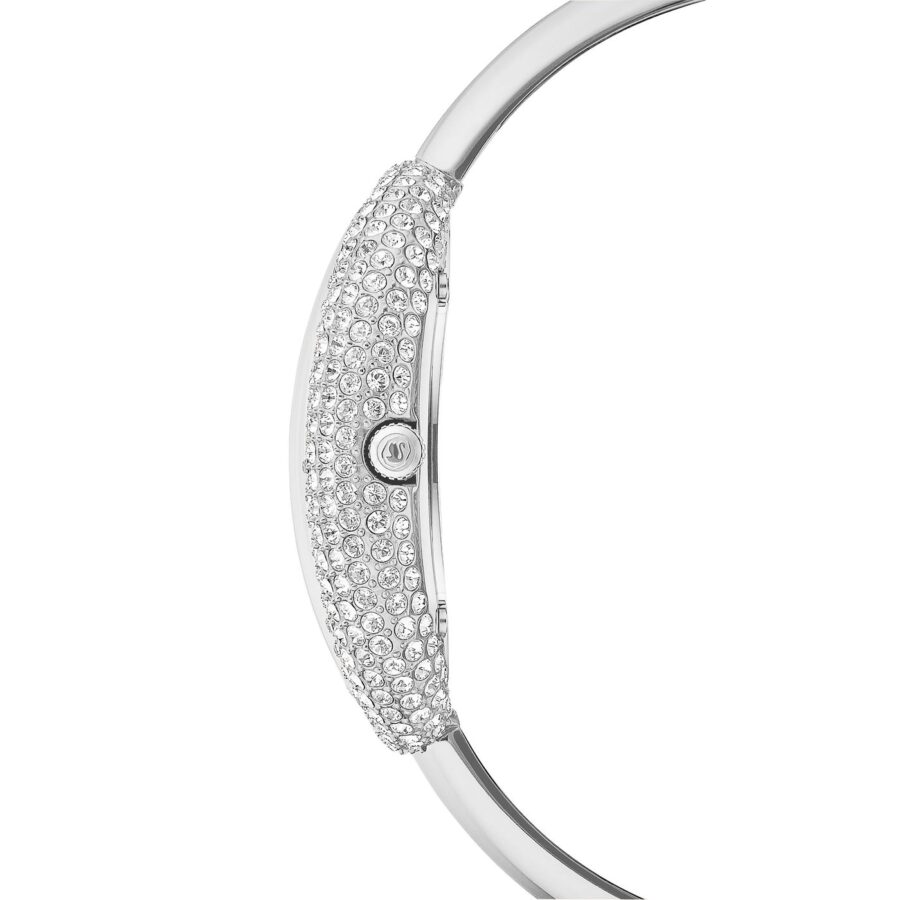 Swarovski sat Imber bangle, Srebrni ton, Metalna narukvica, Swiss