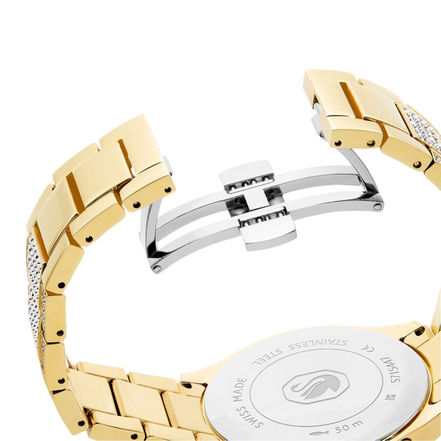 Swarovski sat Dextera Lux, Zlatni ton, Metalna narukvica, Swiss