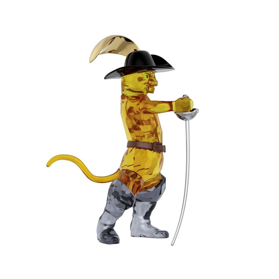 Swarovski kristalna figura Shrek Macak u cizmama