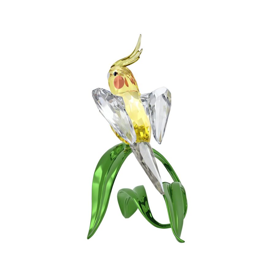 Swarovski kristalna figura Idyllia Nimfa Papagaj