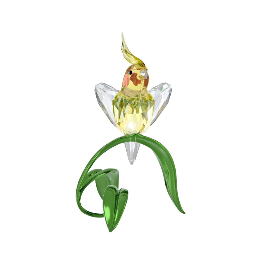 Swarovski kristalna figura Idyllia Nimfa Papagaj