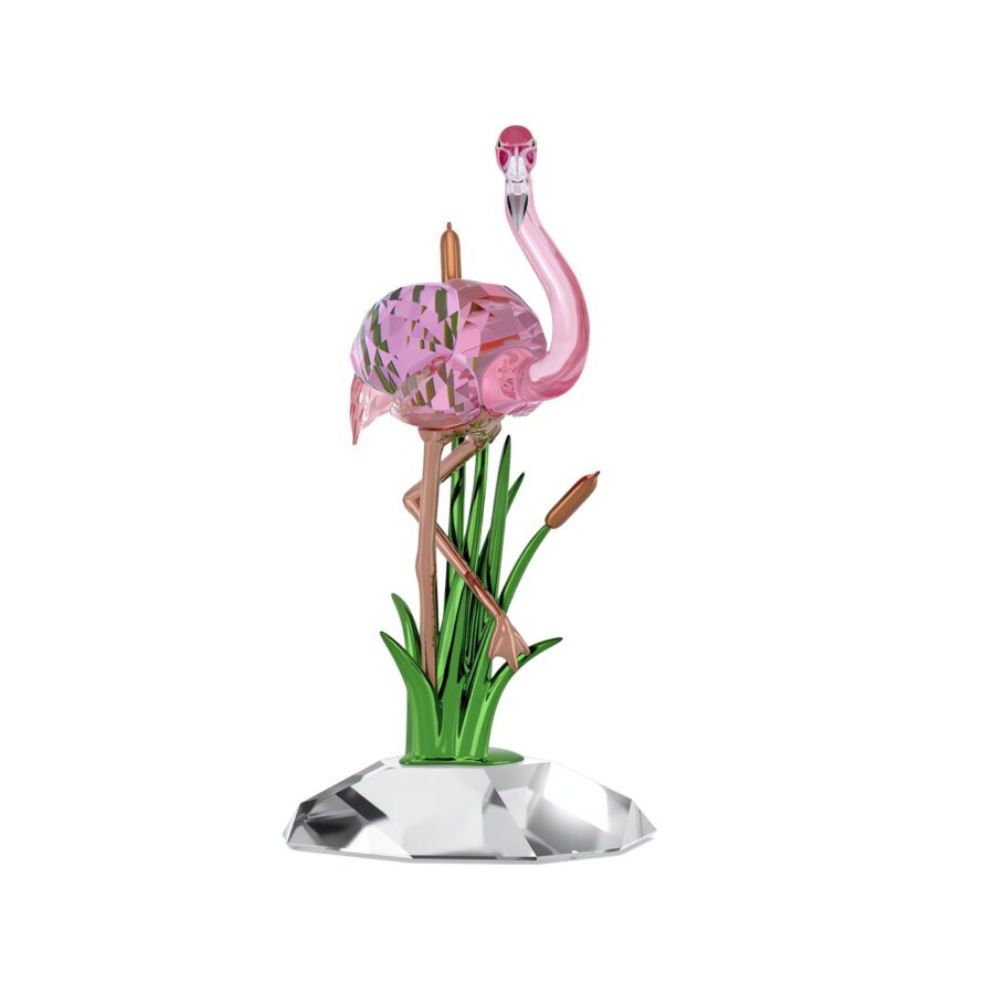 Swarovski kristalna figura Idyllia Flamingo