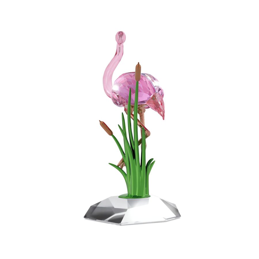Swarovski kristalna figura Idyllia Flamingo