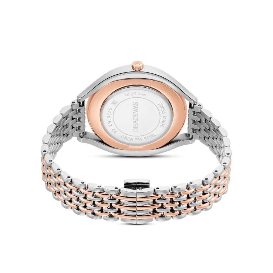 Swarovski sat Crystalline, Rose gold ton, Metalna narukvica, Swiss