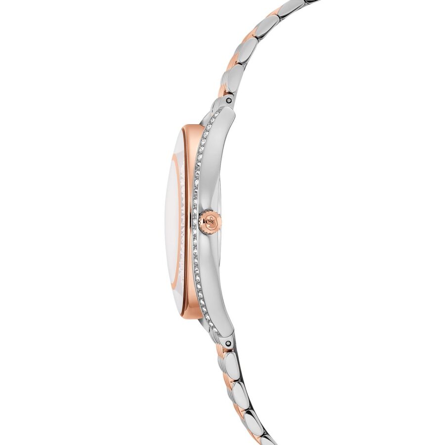 Swarovski sat Crystalline, Rose gold ton, Metalna narukvica, Swiss