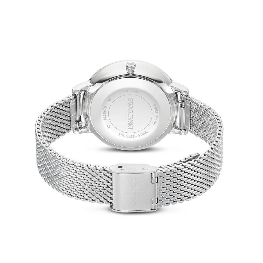 Swarovski sat Clarica, Srebrni ton, Metalna narukvica, Swiss