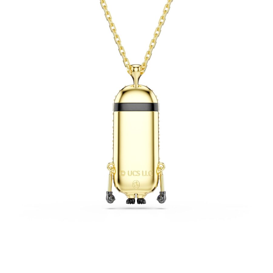 Swarovski lancic Minions, Zlatni ton, Višebojna, Kevin, Pavé