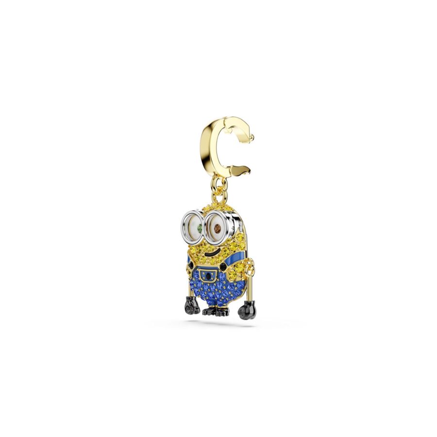 Swarovski privjesak Minions Bob, Zlatni ton, Višebojna, Pavé