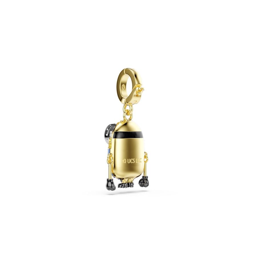 Swarovski privjesak Minions Bob, Zlatni ton, Višebojna, Pavé