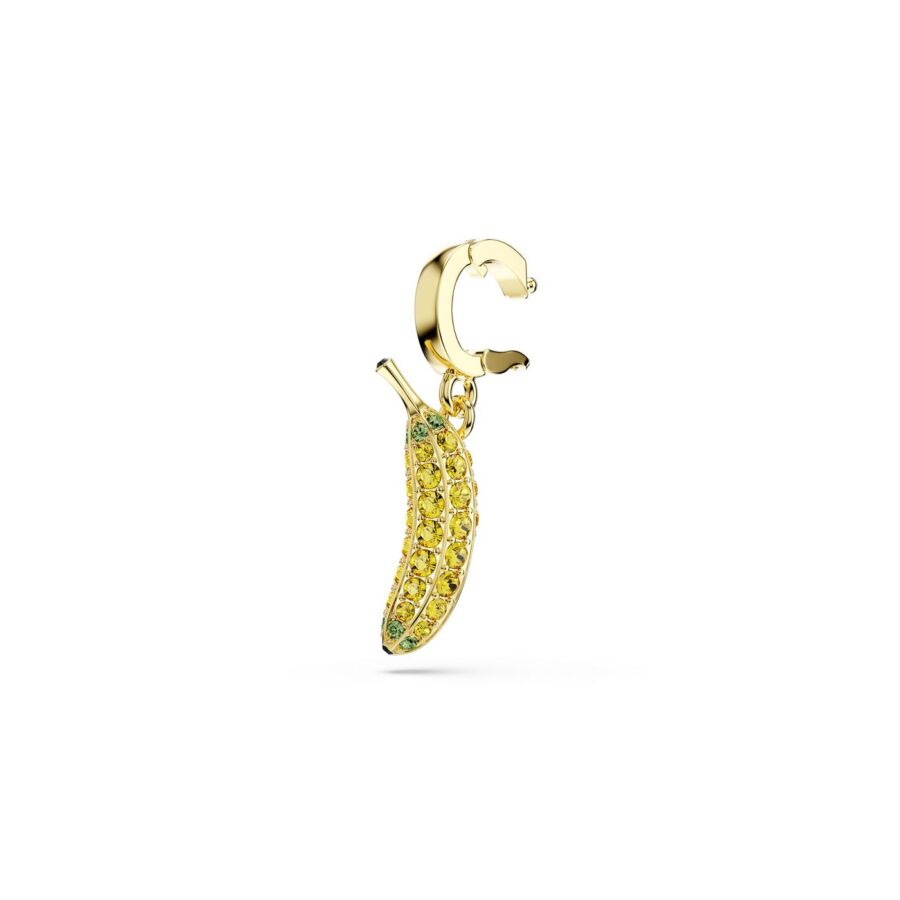 Swarovski privjesak Minions Banana, Zlatni ton, Žuta, Pavé