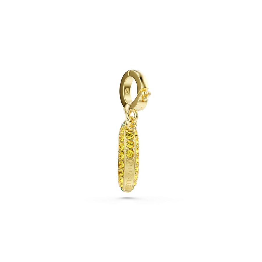 Swarovski privjesak Minions Banana, Zlatni ton, Žuta, Pavé