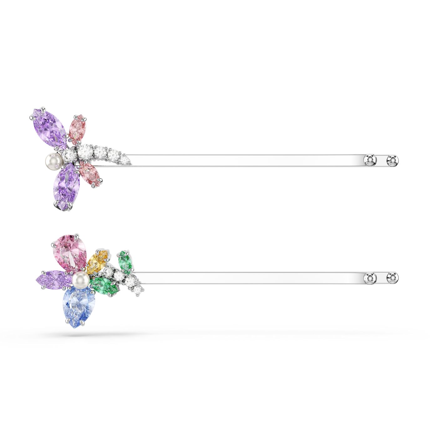 Swarovski ukosnica Ariana Grande x Swarovski, Bijeli ton, Vi&scaron;ebojna, Cvijet i vilinski konjic