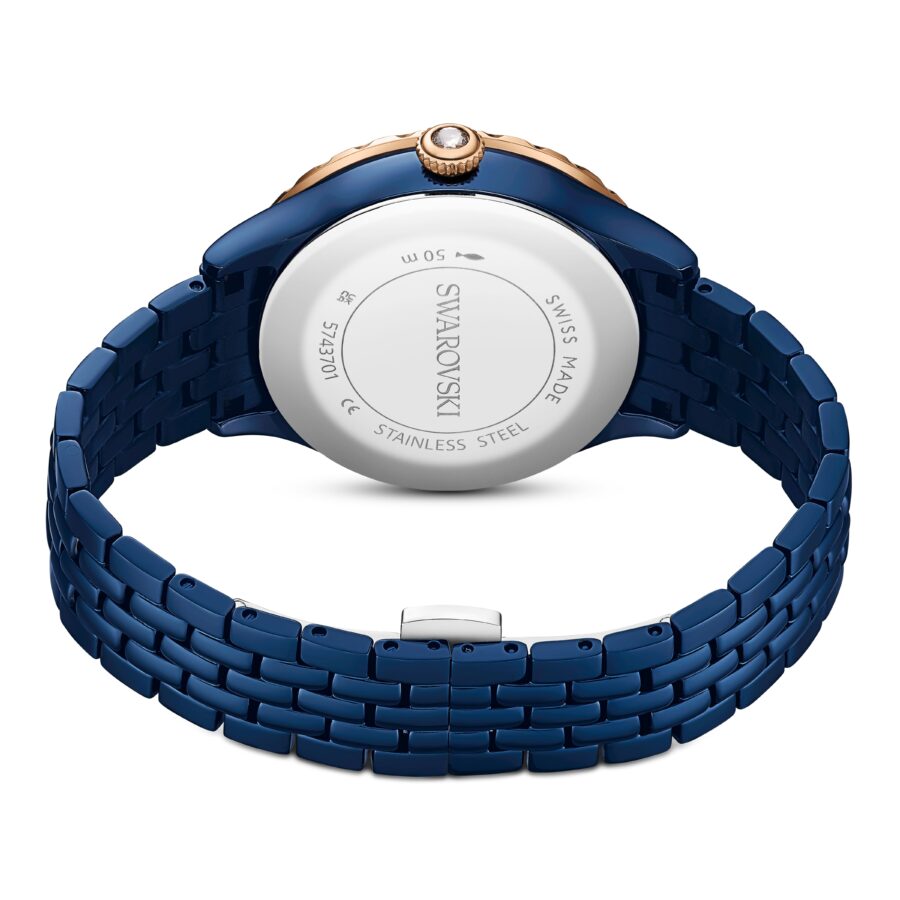 Swarovski sat Octea Moon, Swiss Made, Metalna narukvica, Plava