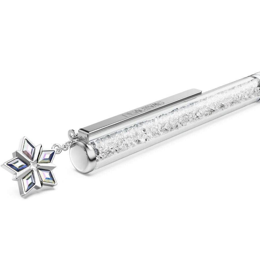 Swarovski kemijska olovka Crystalline, Bijelo lakirano, Kromirano