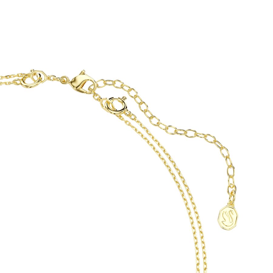 Swarovski ogrlica Imber Višeslojna, Mix rez, Višebojna, 18K zlatni finish