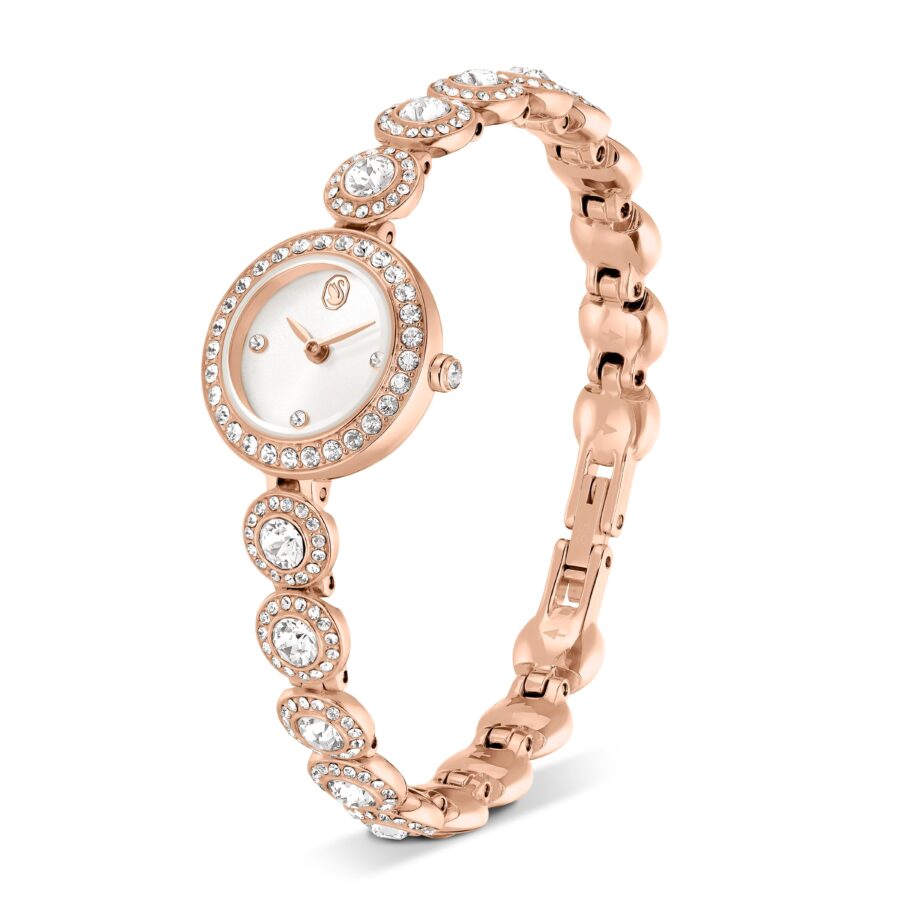 Swarovski sat Una Angelic, Kristalna narukvica, Rose gold ton
