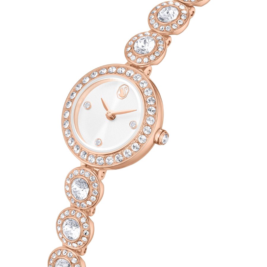 Swarovski sat Una Angelic, Kristalna narukvica, Rose gold ton