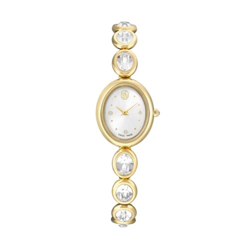 Swarovski sat Imber Oval, Swiss Made, Metalna narukvica, Zlatni ton