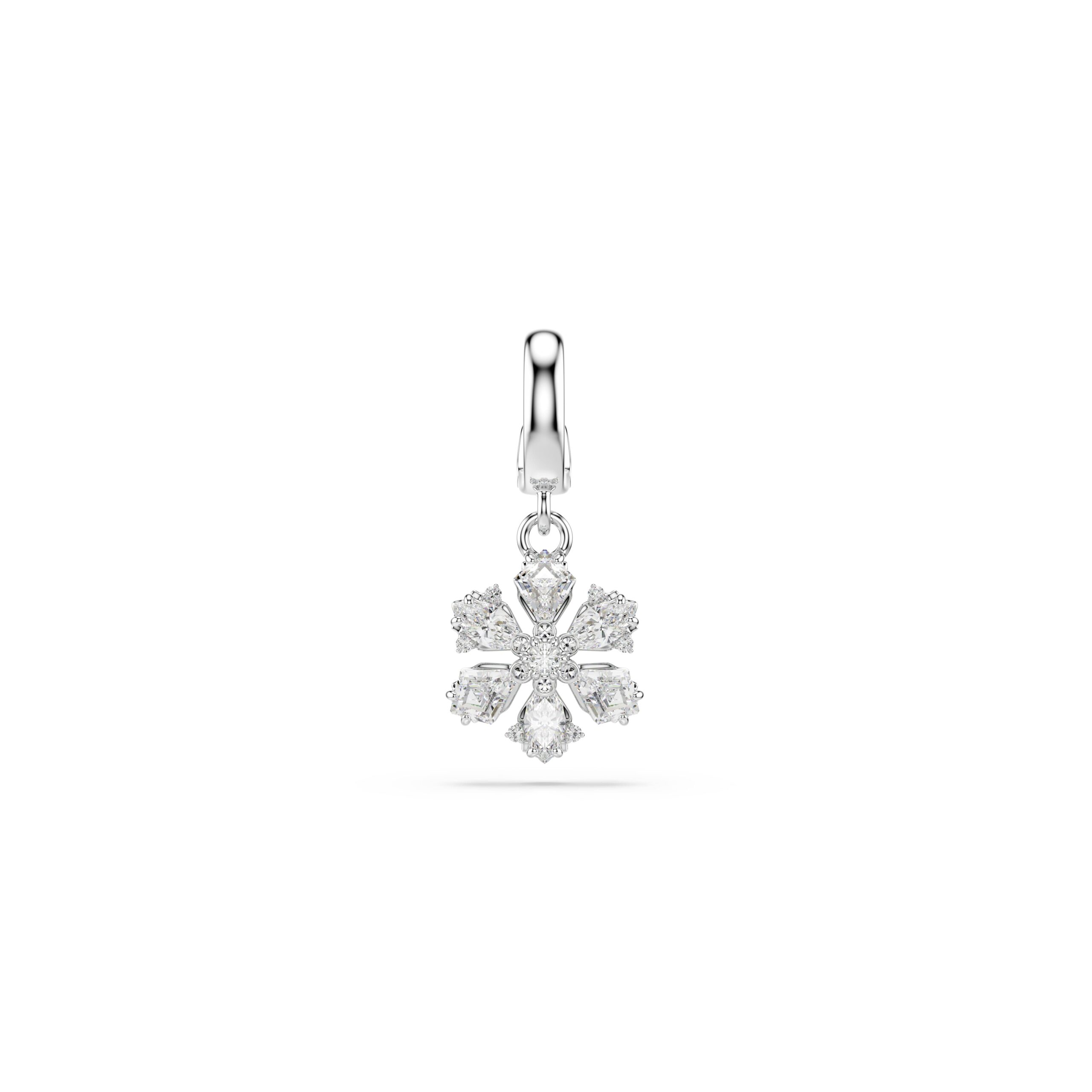 Swarovski charm Idyllia, Mix rez, Pahulja, Bijela, Bijeli ton