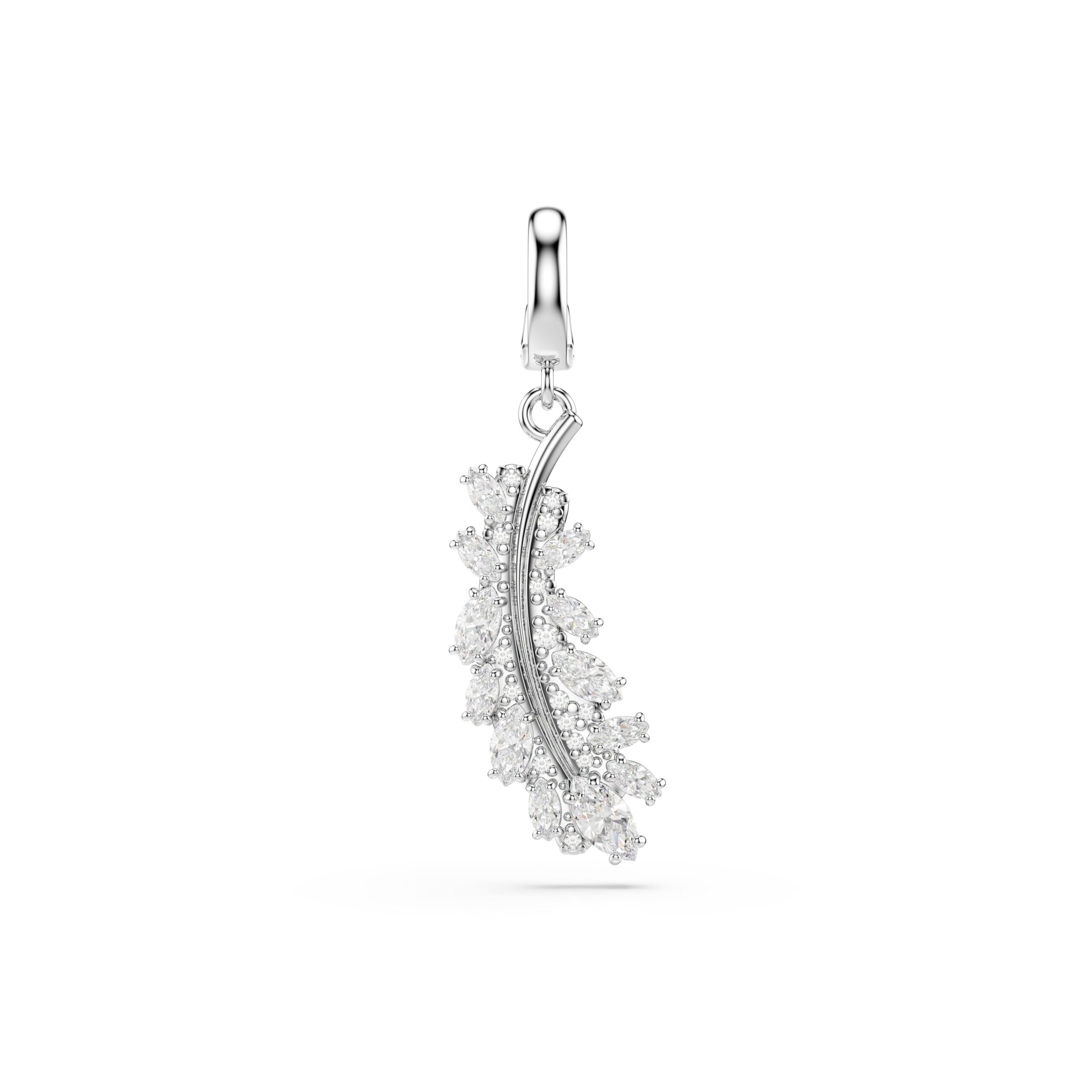 Swarovski charm Vienna, Mix rez, Pero, Bijela, Bijeli ton