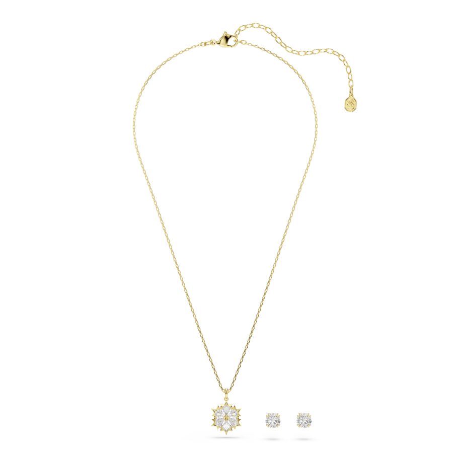 Swarovski Magic set, Set (2), Mix rez, Pahulja, Bijela, 18K zlatni finish