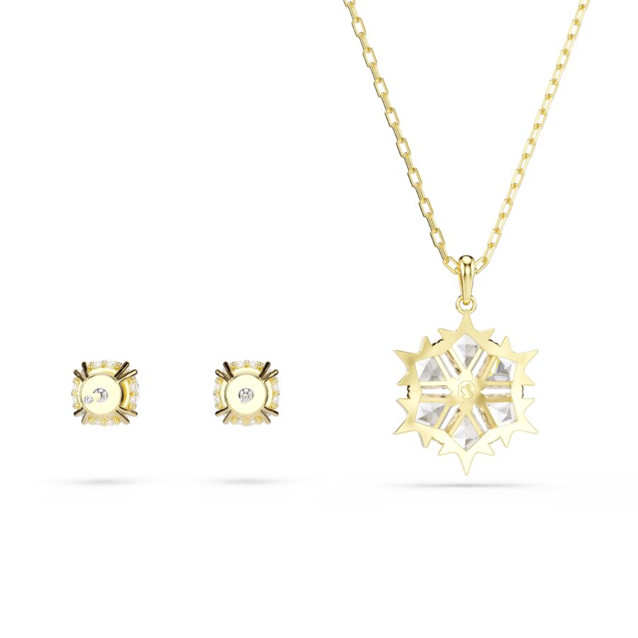 Swarovski Magic set, Set (2), Mix rez, Pahulja, Bijela, 18K zlatni finish