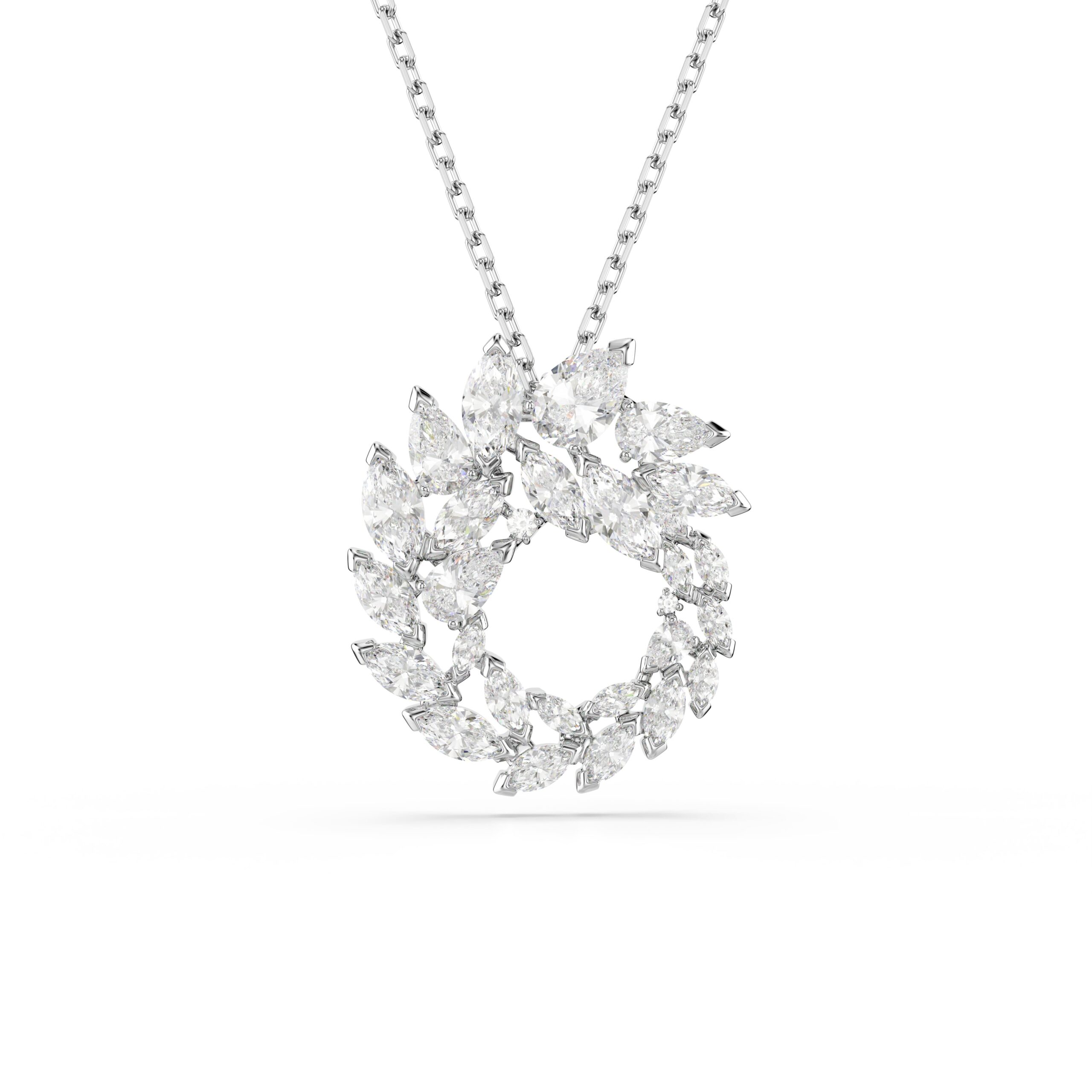 Swarovski lančić Mesmera, Marquise rez, Bijela, Bijeli ton
