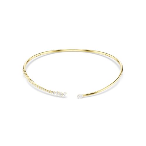 Swarovski ogrlica choker Mesmera, Mix rez, Bijela, 18K zlatni finish