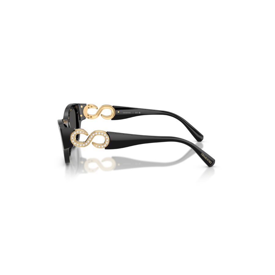 Swarovski Suncane naocale, Cat-eye oblik, SK6076, Crna