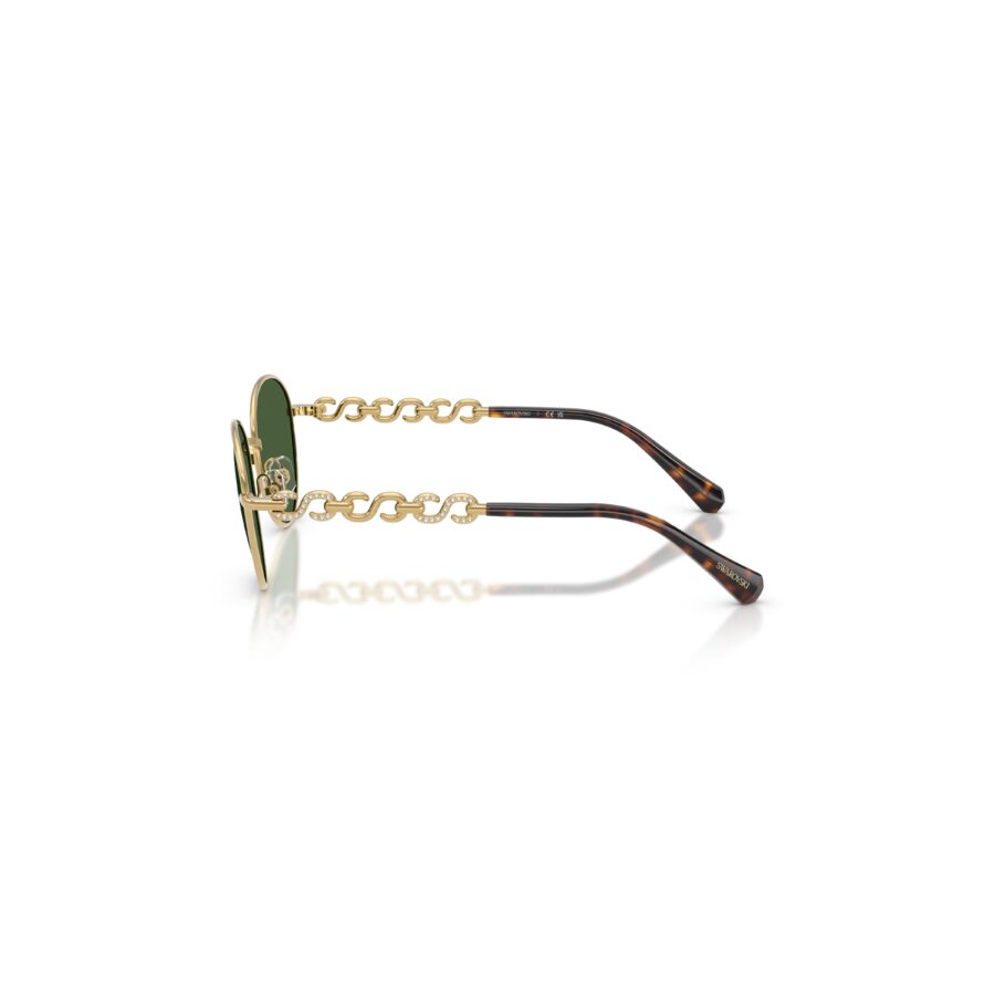 Swarovski Suncane naocale, Okrugli oblik, SK7049, Zlatni ton